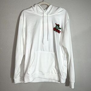 Cool Parkour Friendly Cool Running Club White Gator Hoodie (L)